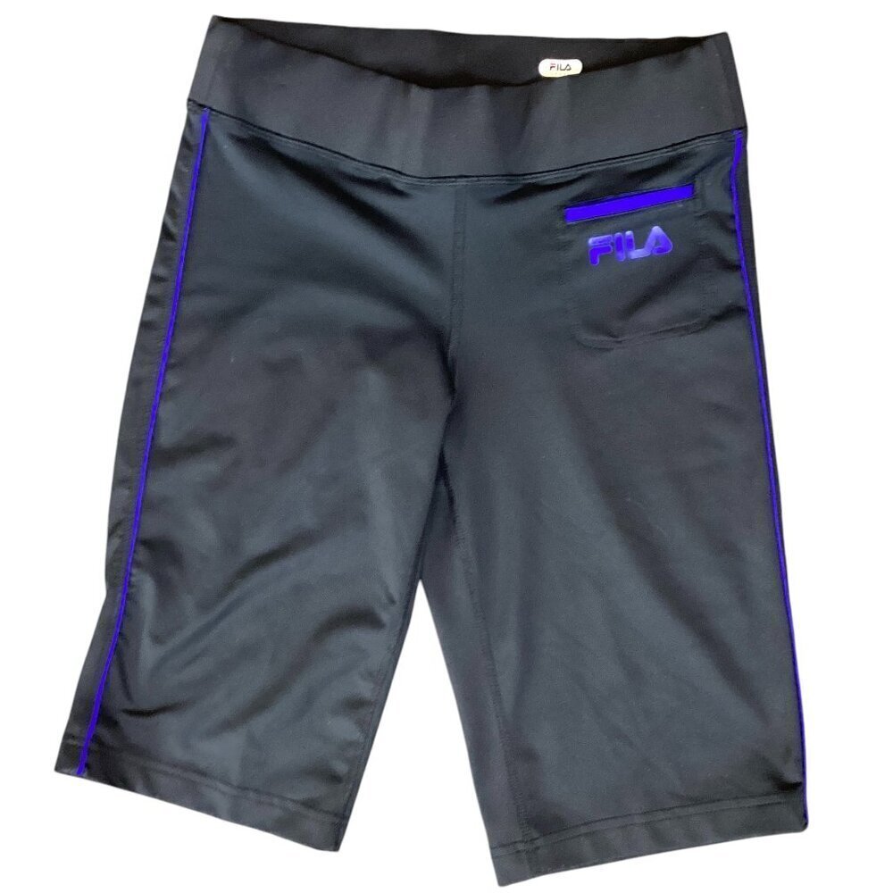 Fila Sport‎ Women's Activewear Yoga Bermuda Shorts Sz XS Black #86J